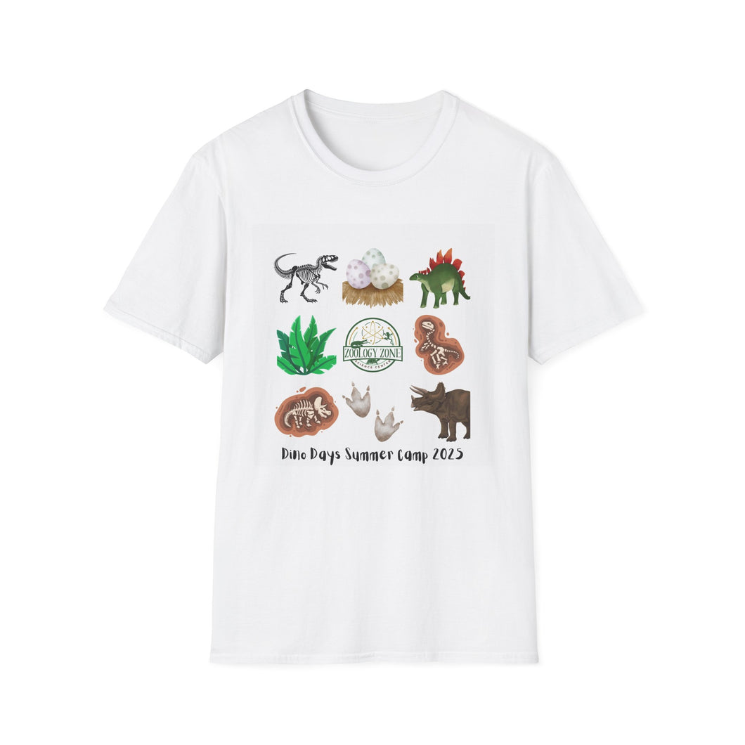 Dino Days Summer Camp T-Shirt, Cute Dinosaur Shirt, Kids Camping Tee, Unisex Jurassic Apparel, Fun Summer Outfit, Dinosaur Lover Gift