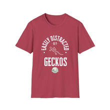 Load image into Gallery viewer, &quot;Easily Distracted by Geckos&quot; Softstyle T-Shirt
