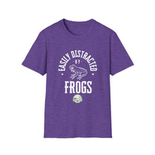 Load image into Gallery viewer, Easily Distracted by Frogs&quot; Softstyle T-Shirt

