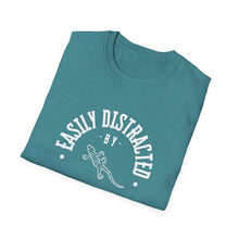 Load image into Gallery viewer, &quot;Easily Distracted by Geckos&quot; Softstyle T-Shirt
