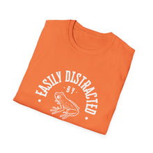 Load image into Gallery viewer, Easily Distracted by Frogs&quot; Softstyle T-Shirt

