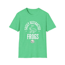 Load image into Gallery viewer, Easily Distracted by Frogs&quot; Softstyle T-Shirt
