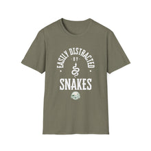 Load image into Gallery viewer, &quot;Easily Distracted by Snakes&quot; Softstyle T-Shirt
