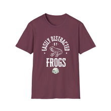 Load image into Gallery viewer, Easily Distracted by Frogs&quot; Softstyle T-Shirt
