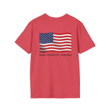 Load image into Gallery viewer, Patriotic Unisex Softstyle T-Shirt | American Flag Tee, Today Tomorrow Together Shirt, Casual Wear, Gift for Veterans, Independence [...]
