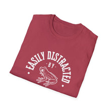 Load image into Gallery viewer, Easily Distracted by Frogs&quot; Softstyle T-Shirt
