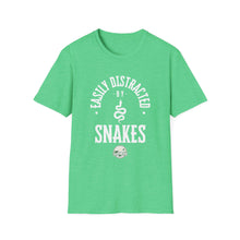 Load image into Gallery viewer, &quot;Easily Distracted by Snakes&quot; Softstyle T-Shirt
