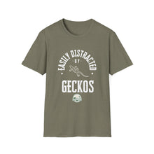 Load image into Gallery viewer, &quot;Easily Distracted by Geckos&quot; Softstyle T-Shirt
